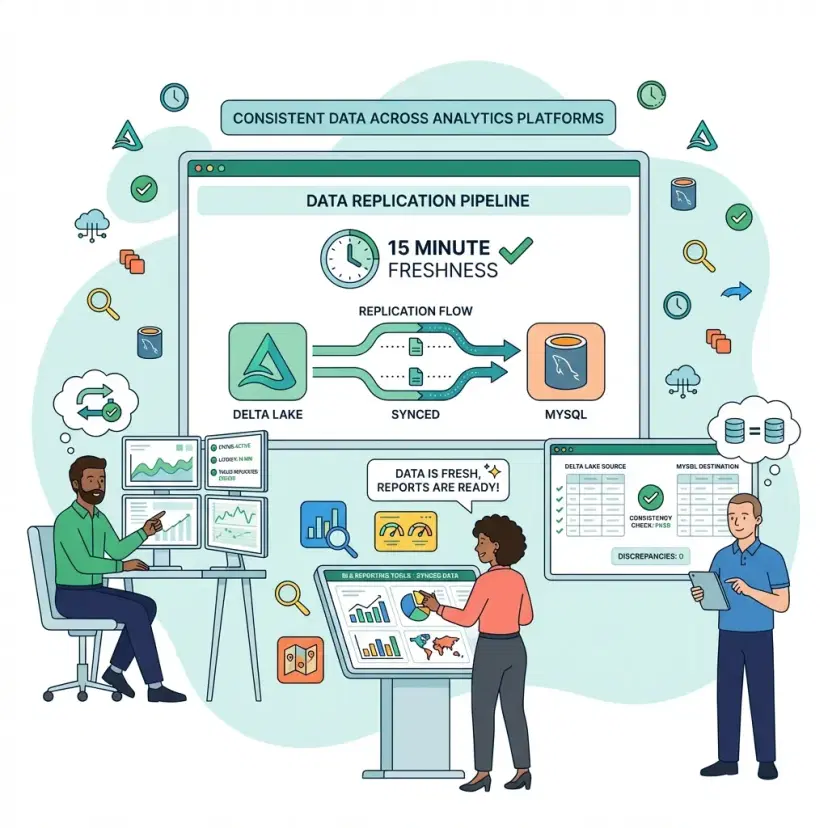 Illustration for Data Warehouse Sync
