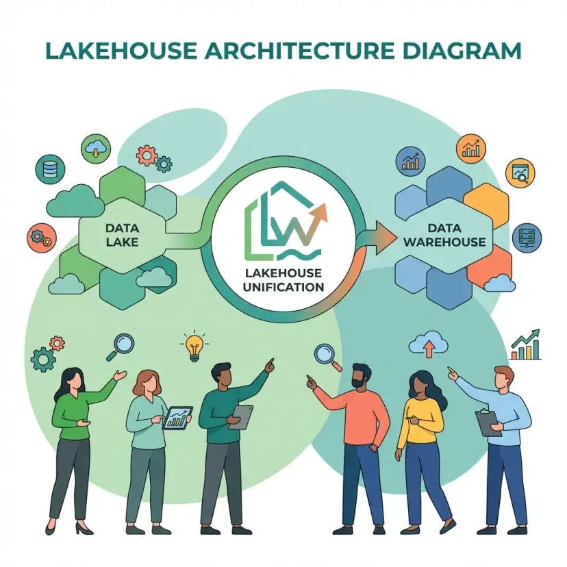 Illustration for Lakehouse Architecture