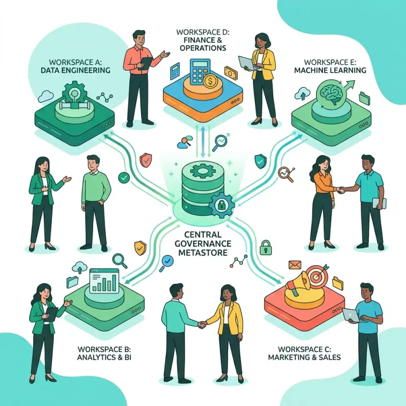 Illustration for Multi-Workspace Governance