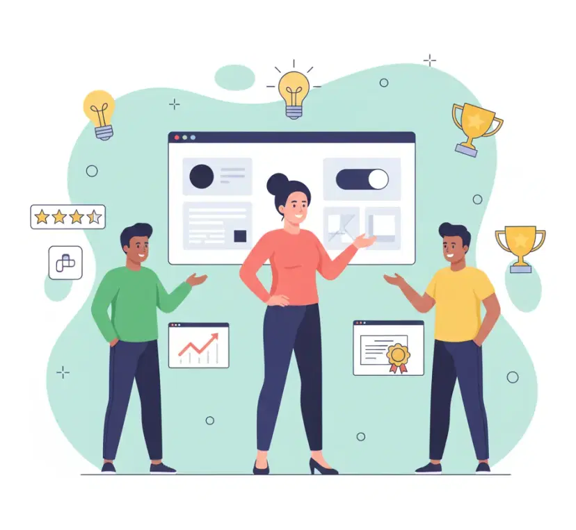 Illustration for Modern Design Expertise
